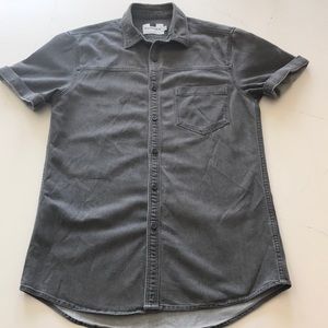 Topman denim shirt.